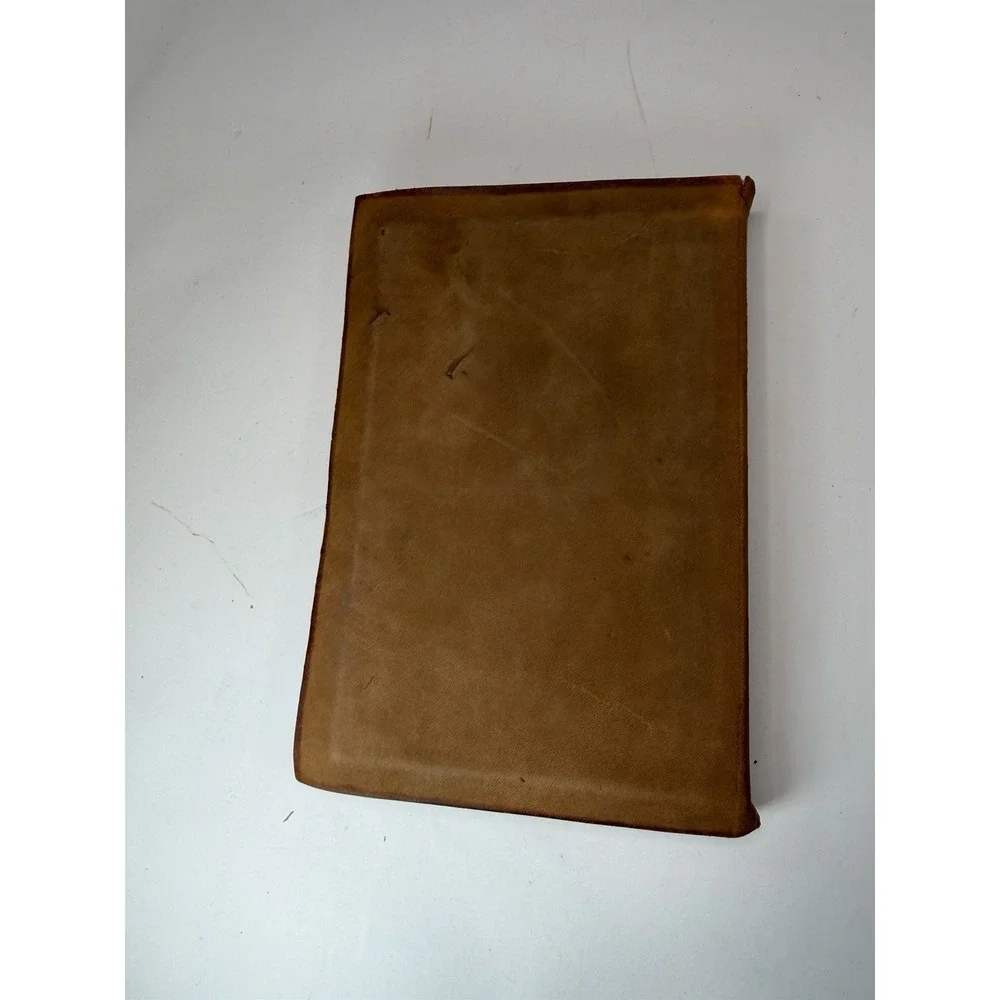 Antique Courtship of Miles Standish Longfellow with Hand Painted Leather Cover